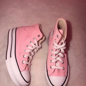 Converse Kids Sneakers in Pink and White